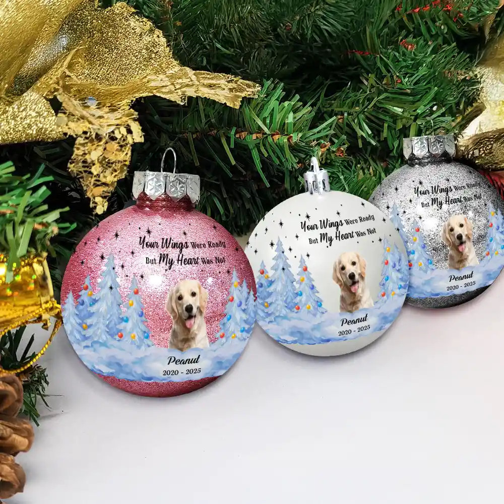 Custom Photo You Are My Favorite Hello And Hardest Goodbye - Personalized Ball Ornament - Image 5