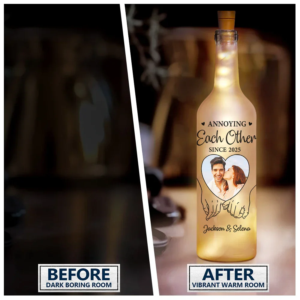 Custom Photo You & Me We Got This - Personalized Bottle Light - Image 3