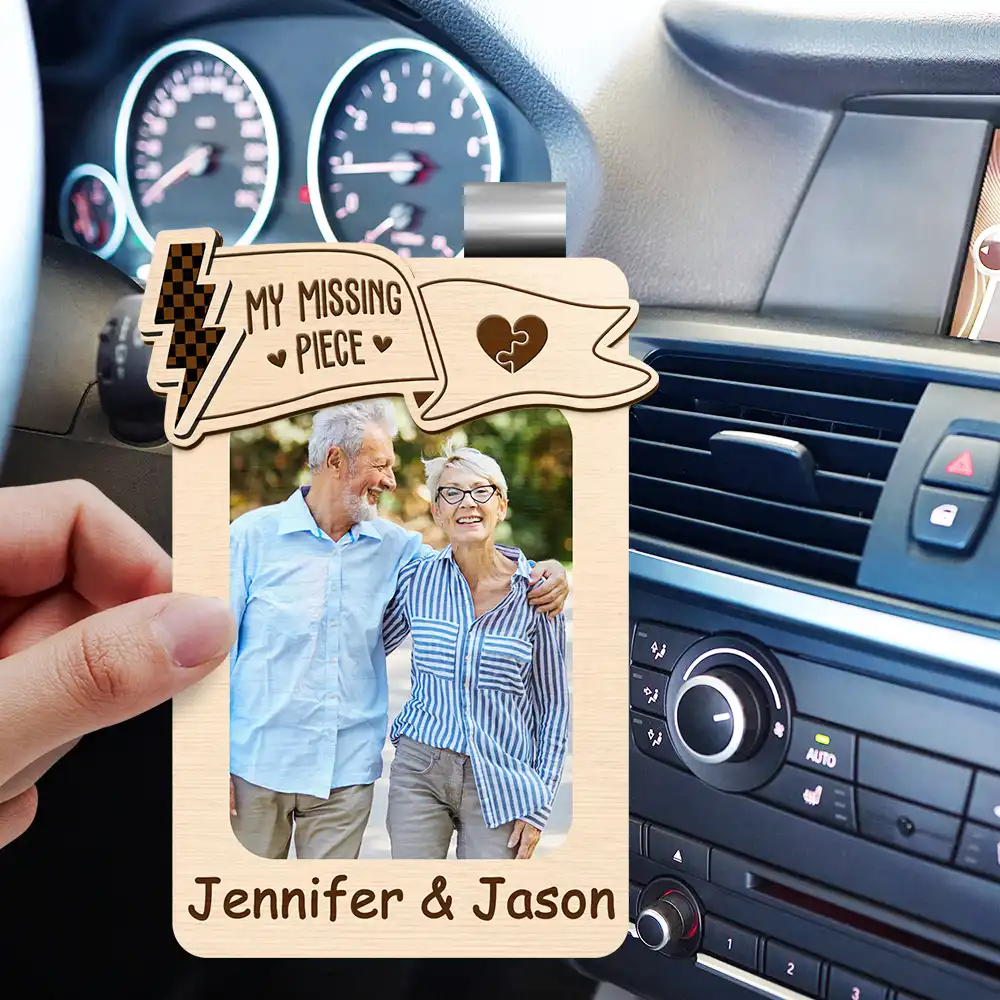 Custom Photo You & Me We Got This - Personalized Custom Shaped Car Visor Clip - Image 3