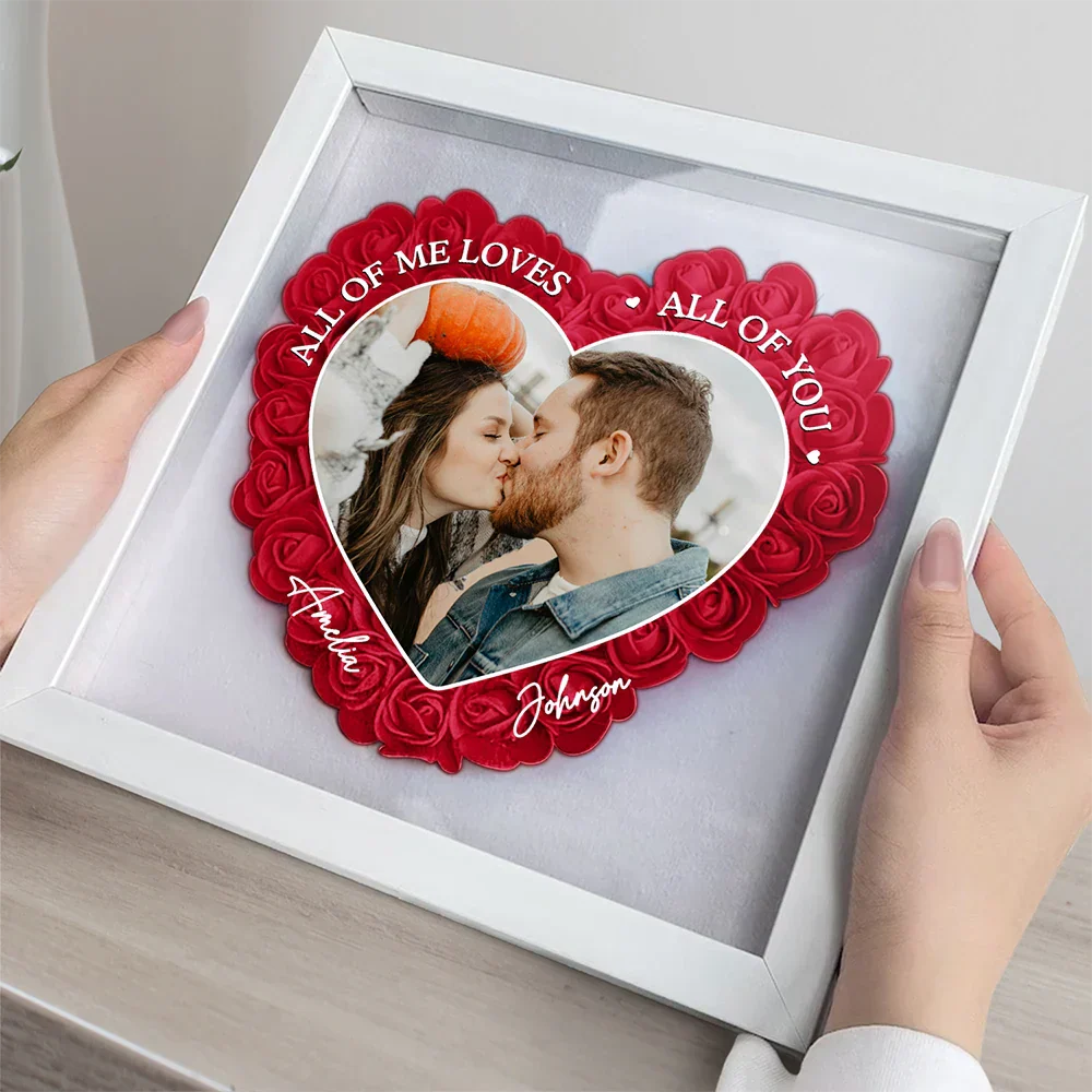 Custom Photo You & Me We Got This - Personalized Flower Shadow Box - Image 3