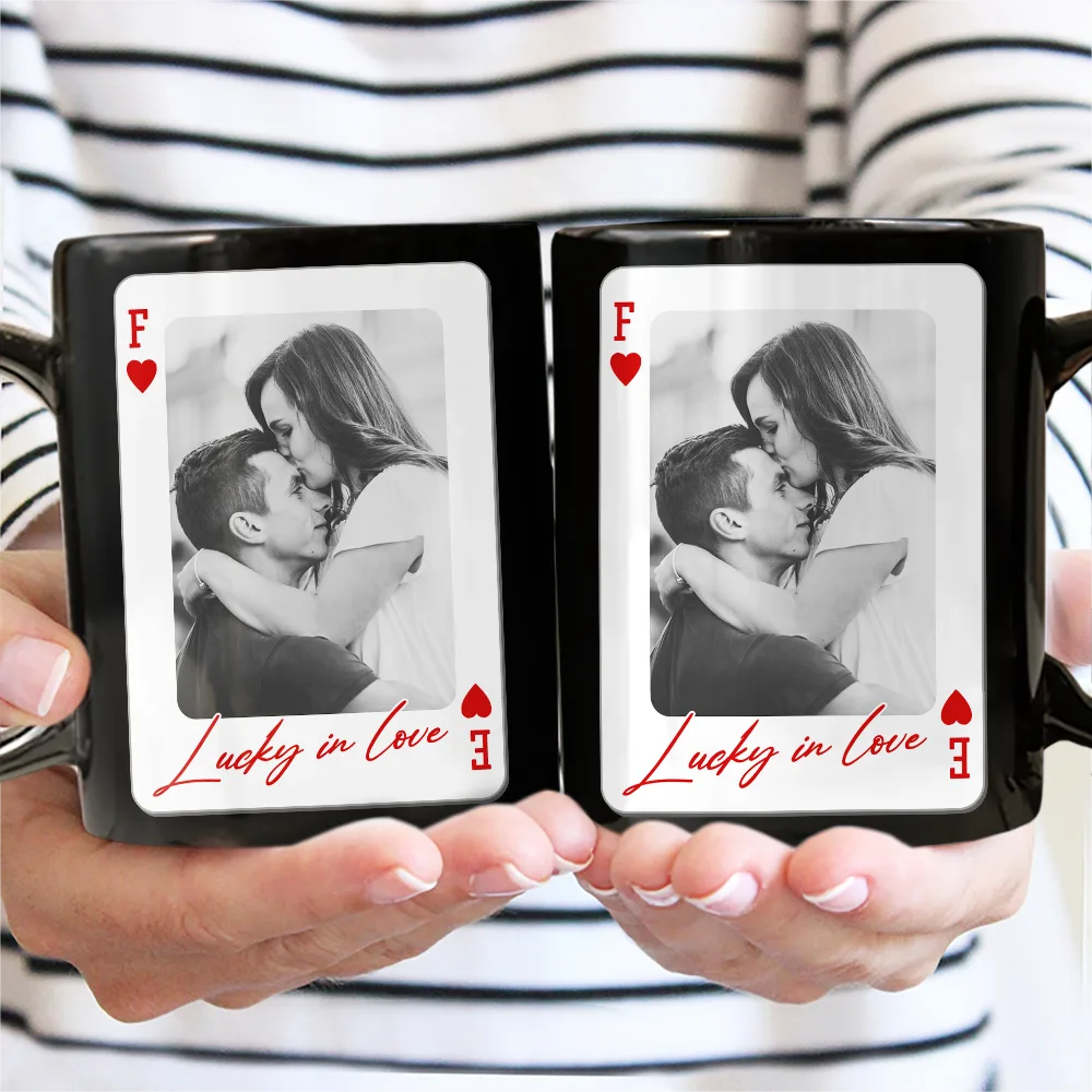 Custom Photo You & Me We Got This Playing Card - Personalized Mug - Image 3
