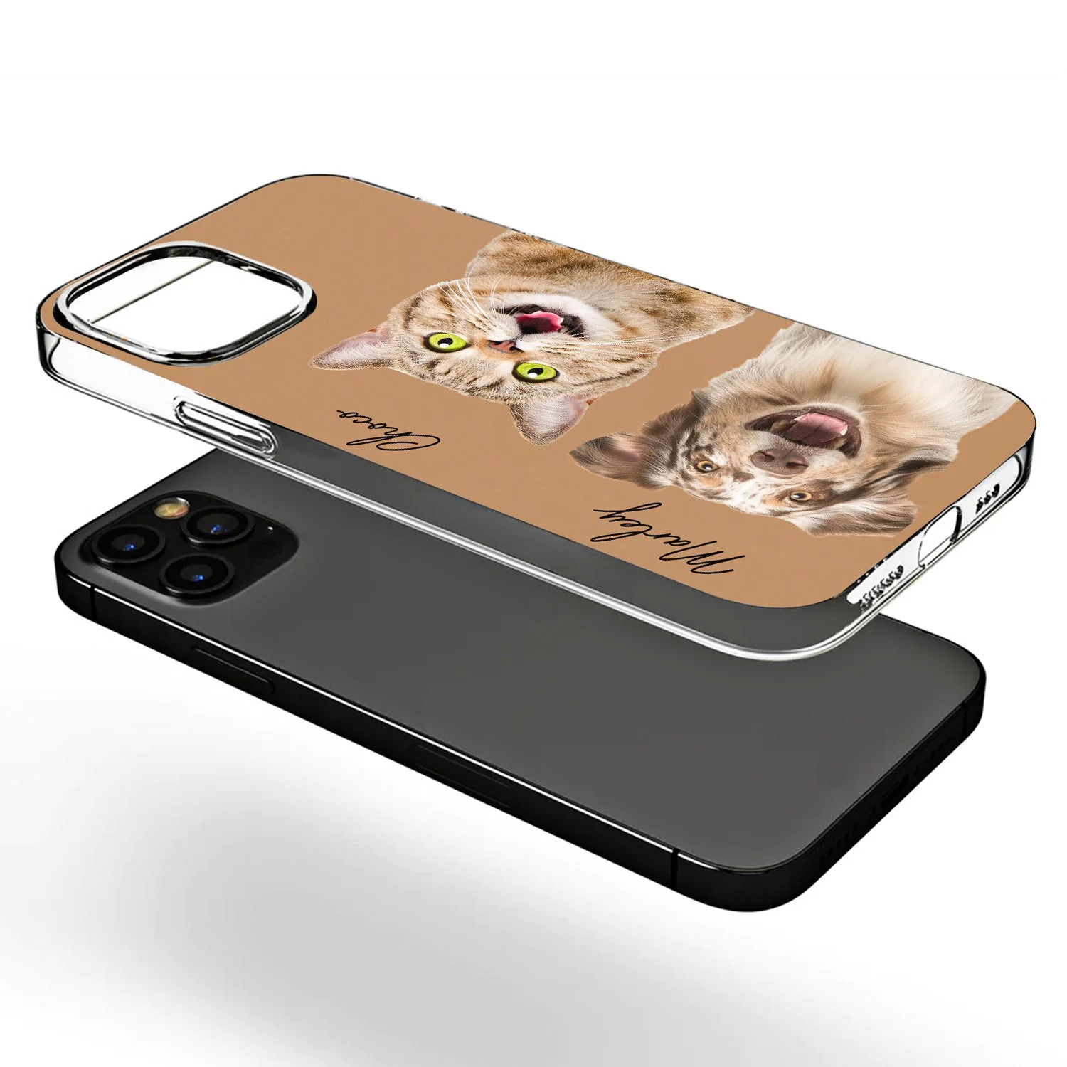 Custom Photo Your Dogs Cats - Gift For Pet Lovers - Personalized Clear Phone Case - Image 4