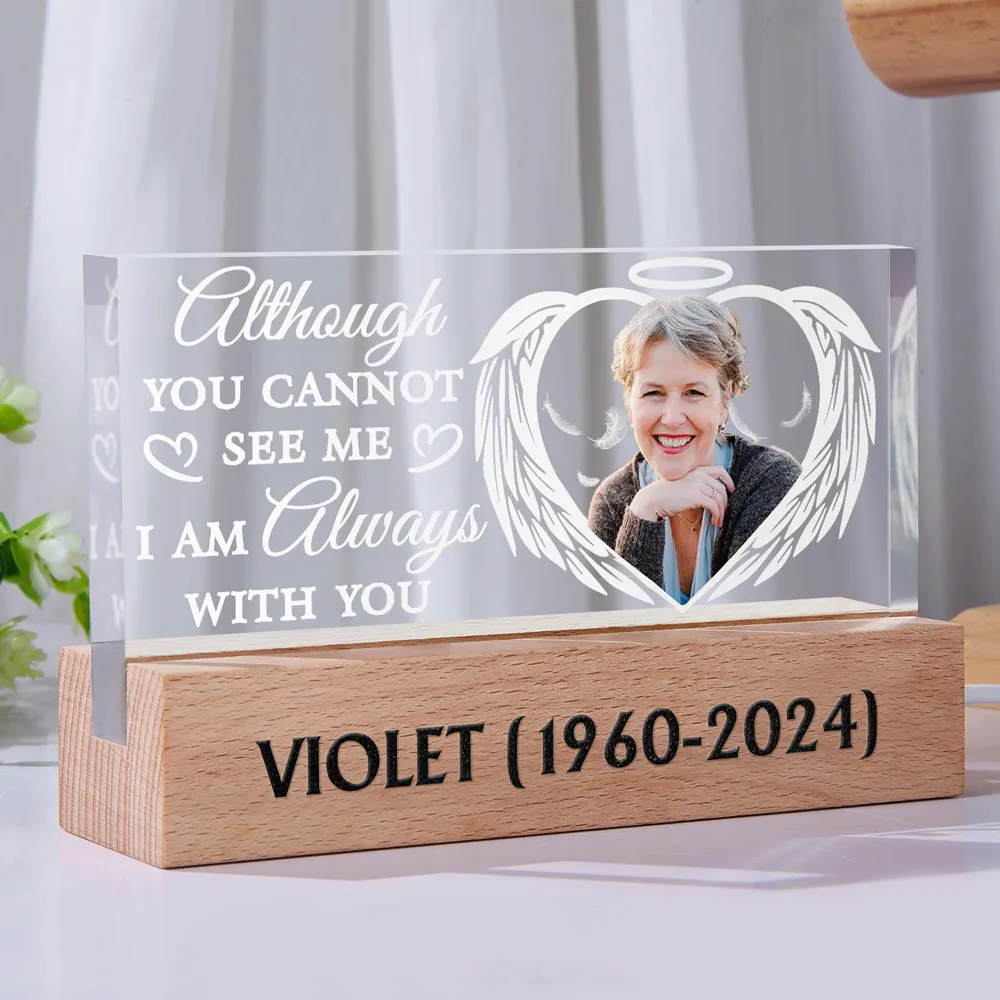 Custom Photo Your Light Always Shine In My Heart - Personalized Rectangle LED Light - Image 3