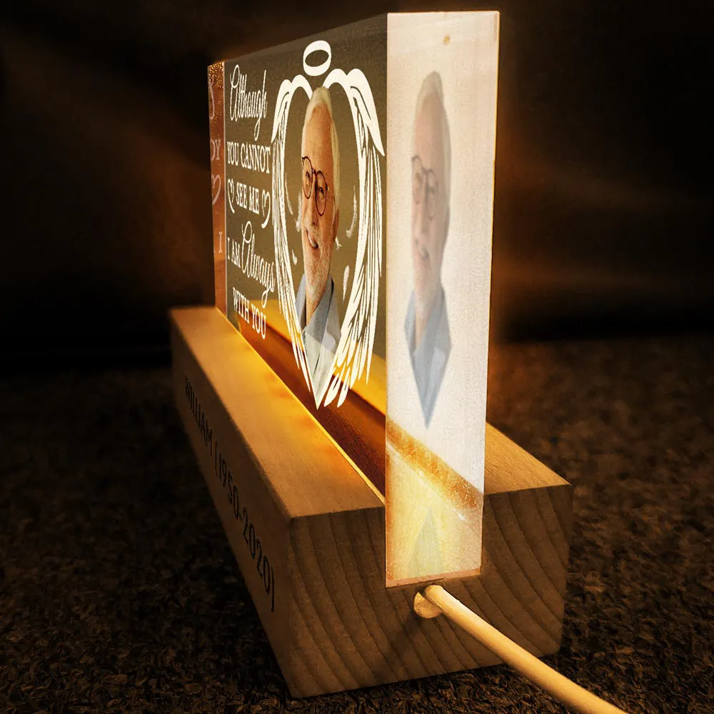 Custom Photo Your Light Always Shine In My Heart - Personalized Rectangle LED Light - Image 5
