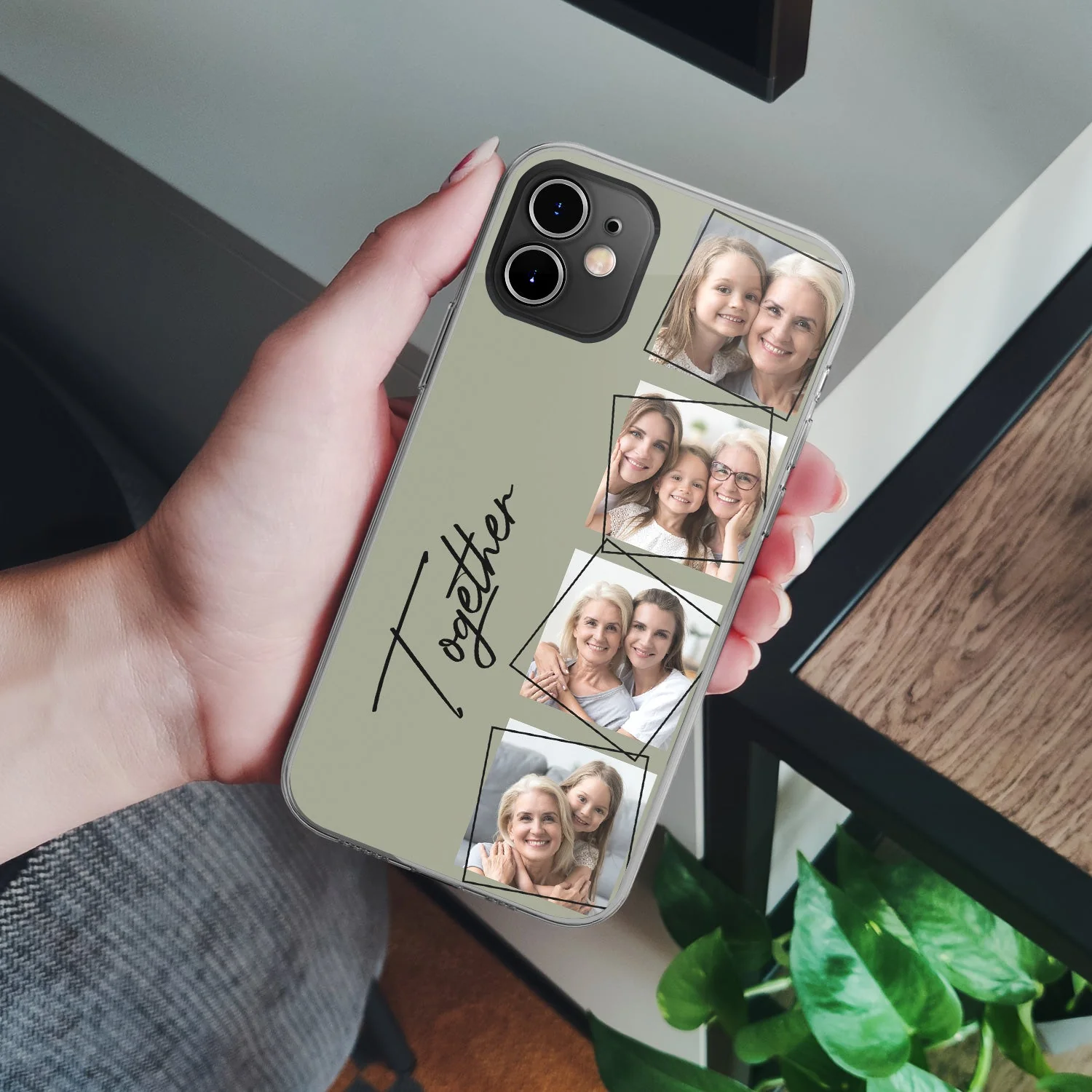 Custom Photo Your Loved Ones - Gift For Couples, Family BFF Best Friends, Besties - Personalized Clear Phone Case - Image 4