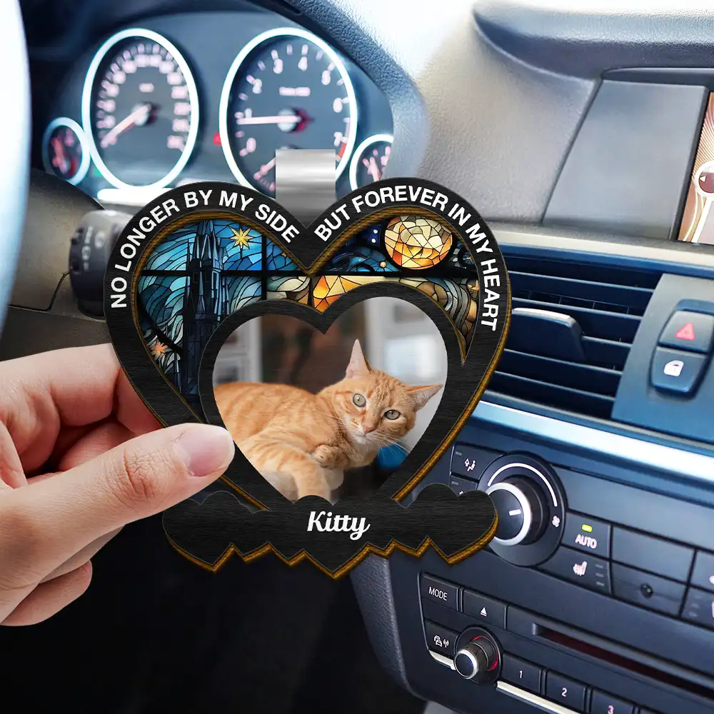 Custom Photo Your Were My Favorite Hello Dog Memorial - Personalized Custom Shaped Car Visor Clip - Image 3