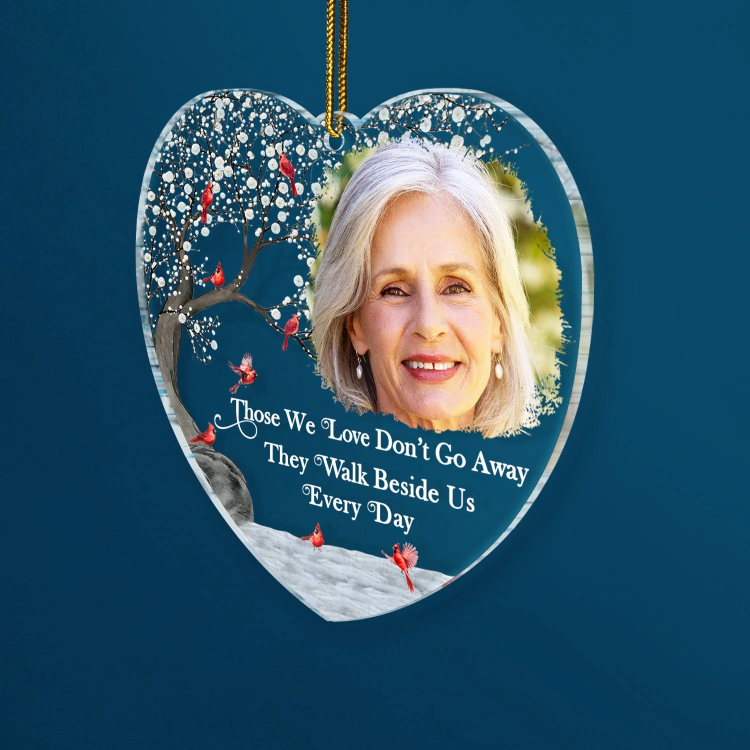 Custom Photo Your Wings Were Ready - Christmas, Memorial Gift For Family, Friends - Personalized Custom Shaped Acrylic Ornament - Image 2