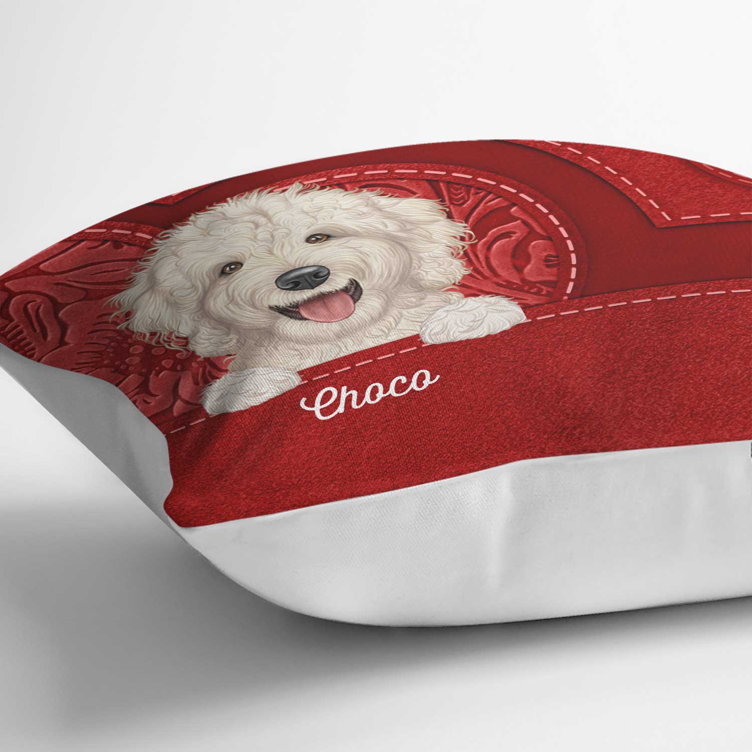 Cute Dogs And Cats Aesthetic Pattern - Birthday, Loving Gift For Pet Lovers, Dog Mom, Cat Mom - Personalized Pillow - Image 3