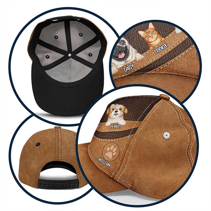 Cute Dogs And Cats - Personalized Classic Cap - Image 5