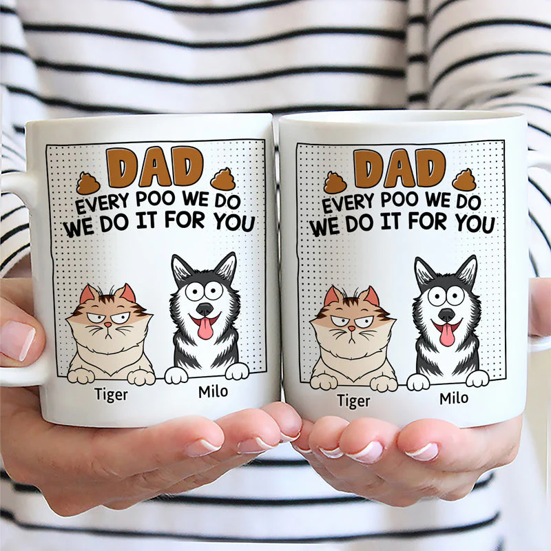 Dad Every Poo I Do - Personalized Mug - Image 2