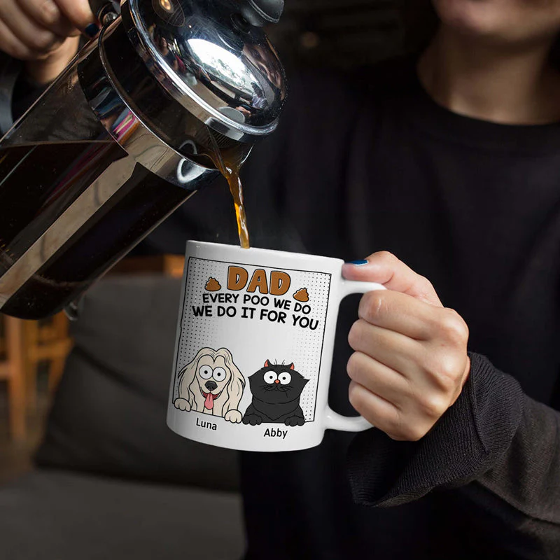 Dad Every Poo I Do - Personalized Mug - Image 5