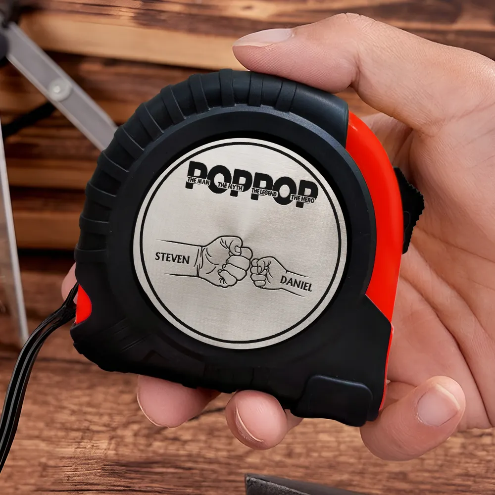 Dad Grandpa The Man The Myth The Legend - Personalized Tape Measure - Image 3