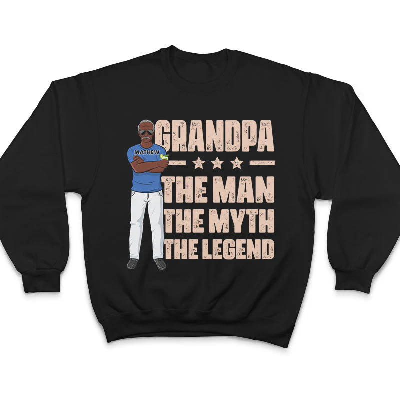 Dad Grandpa Uncle The Man The Myth The Legend - Gift For Family - Personalized Custom T Shirt - Image 5