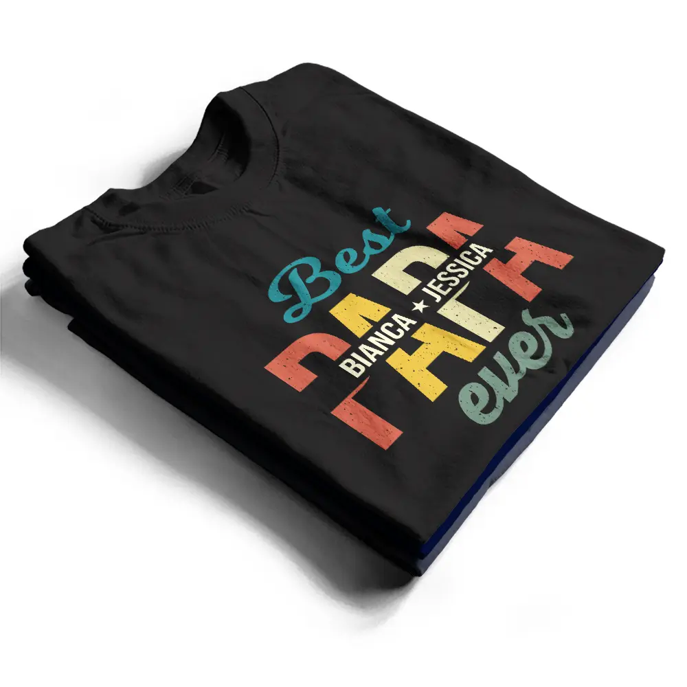 Dad We Love You - Personalized T Shirt - Image 2