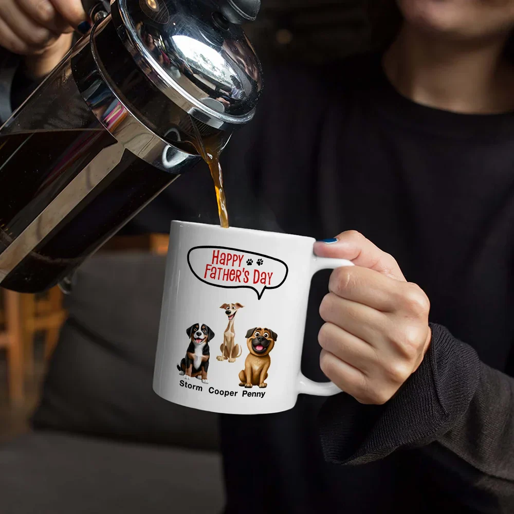 Dad You Work Hard And Raise Me Well - Personalized Mug - Image 5