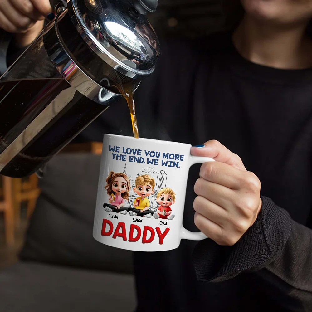 Daddy I Love You More The End - Personalized Mug - Image 5