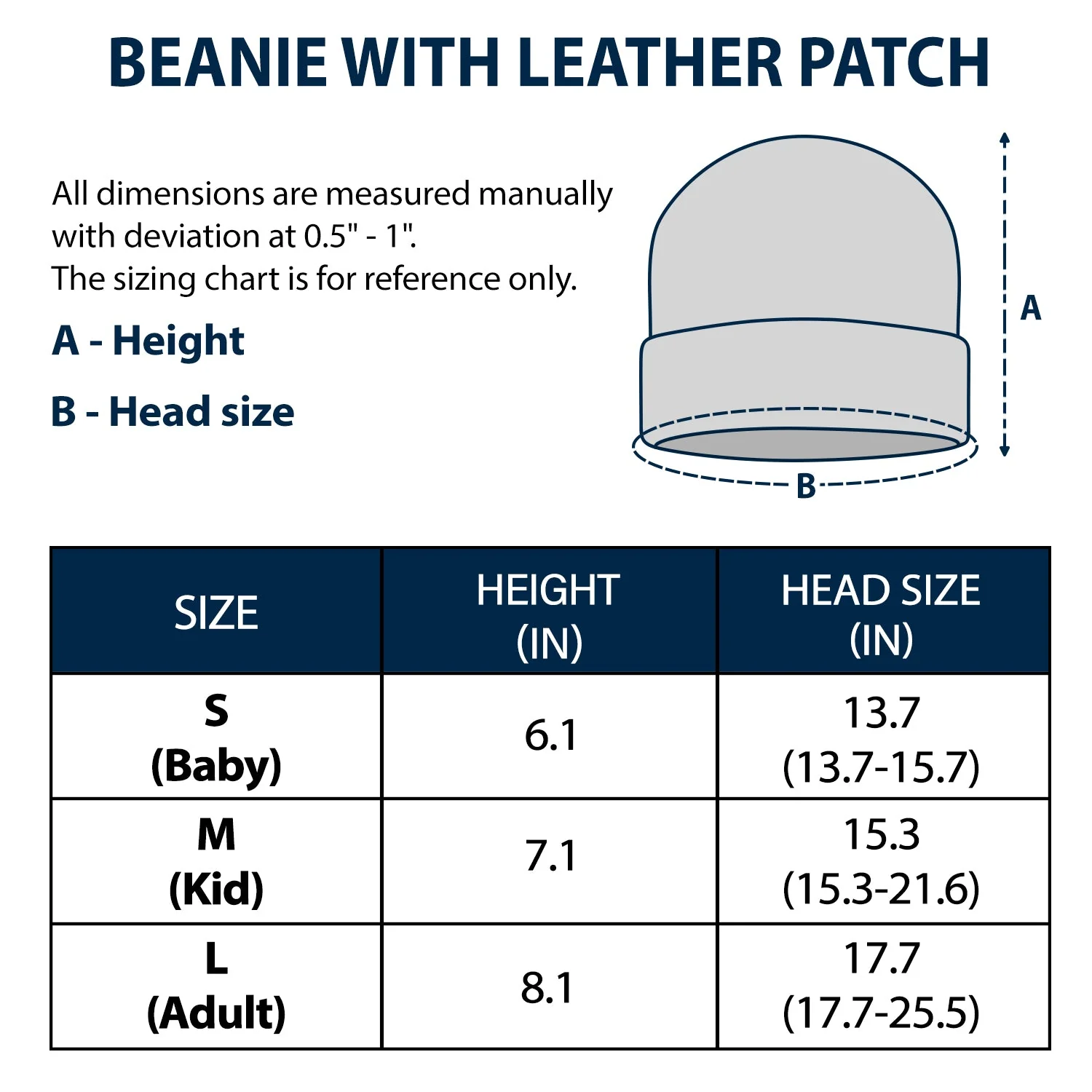 Daddy Papa - Gift For Father, Grandpa - Personalized Beanie With Leather Patch - Image 2