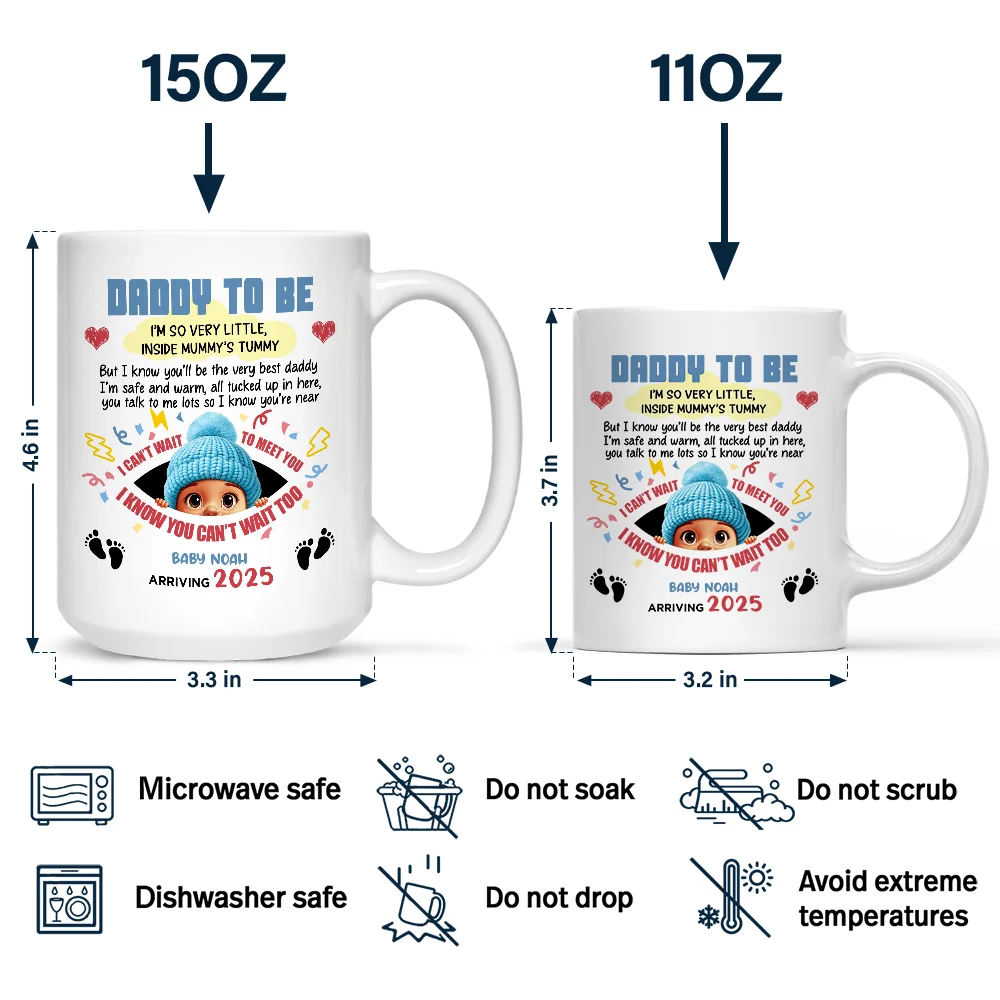 Daddy To Be - Personalized Mug - Image 4