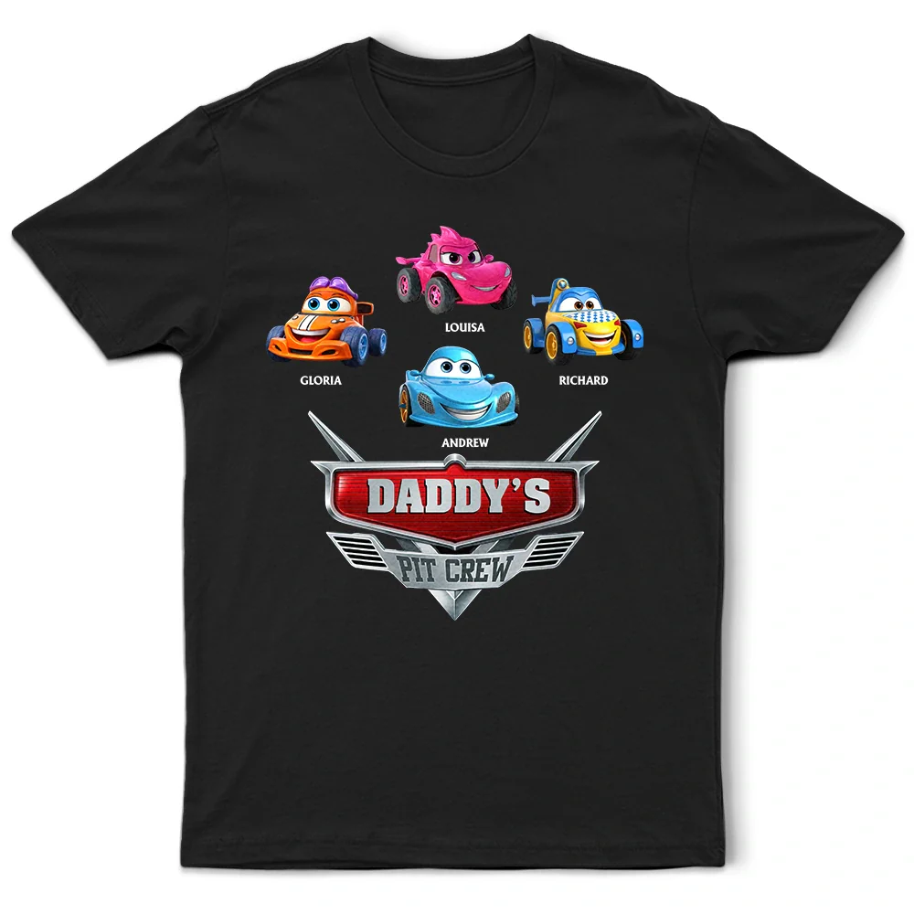 Daddy's Pit Crew Kid Car - Personalized T Shirt