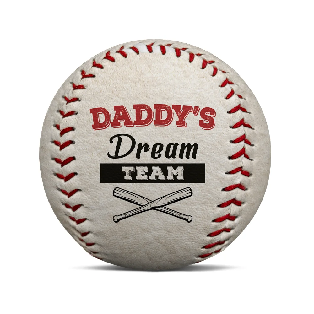 Daddy's Team Together We Make A Winning Team - Personalized Baseball, Softball - Image 2