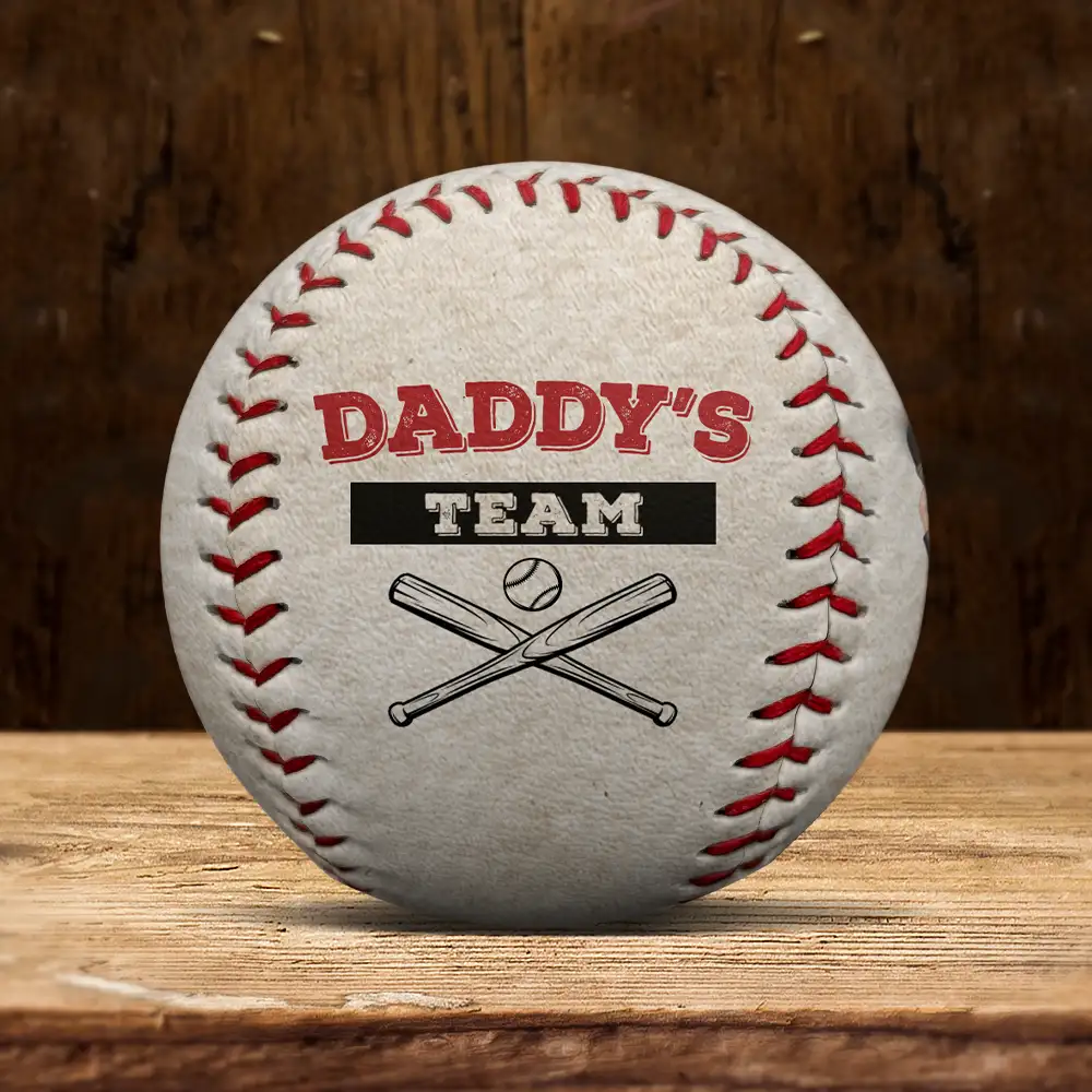 Daddy's Team Together We Make A Winning Team - Personalized Baseball, Softball - Image 5