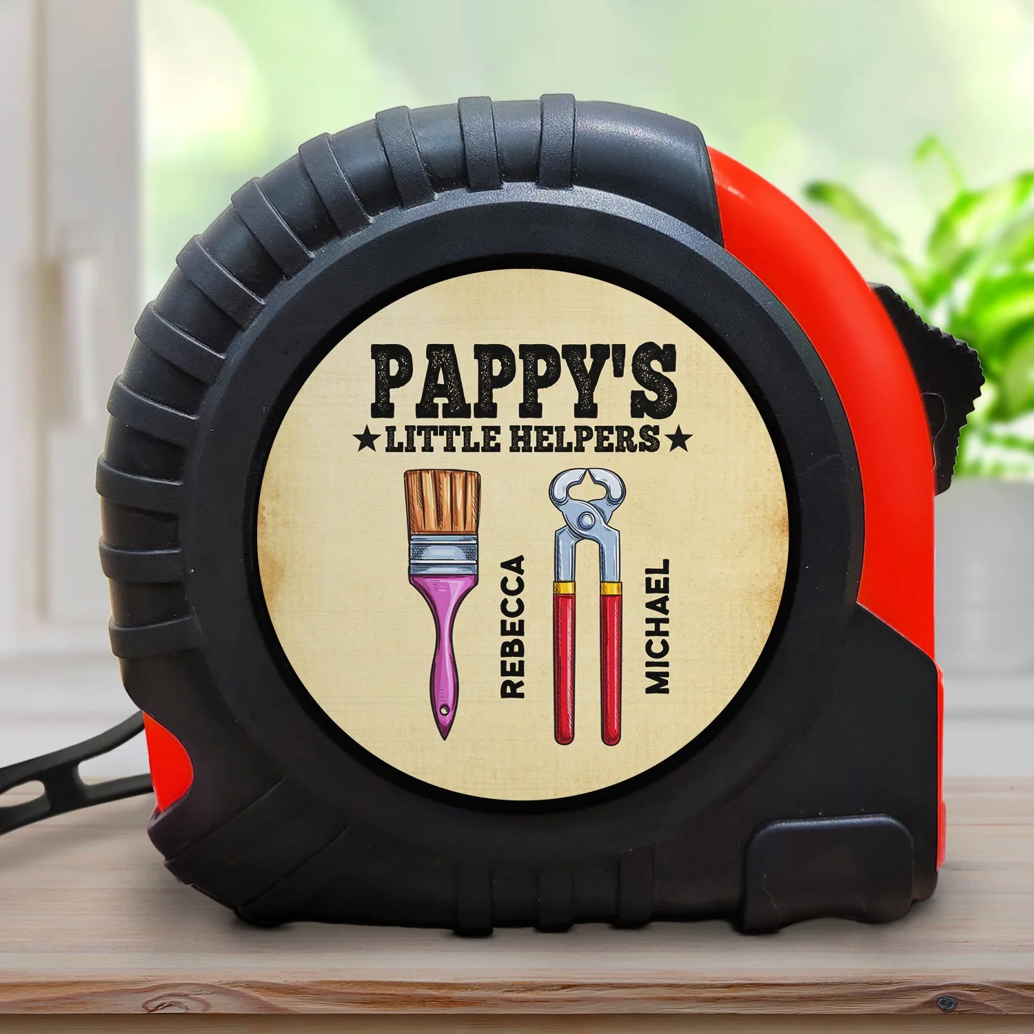 Dad's Little Helpers - Gift For Father, Grandpa, Grandfather - Personalized Tape Measure - Image 2