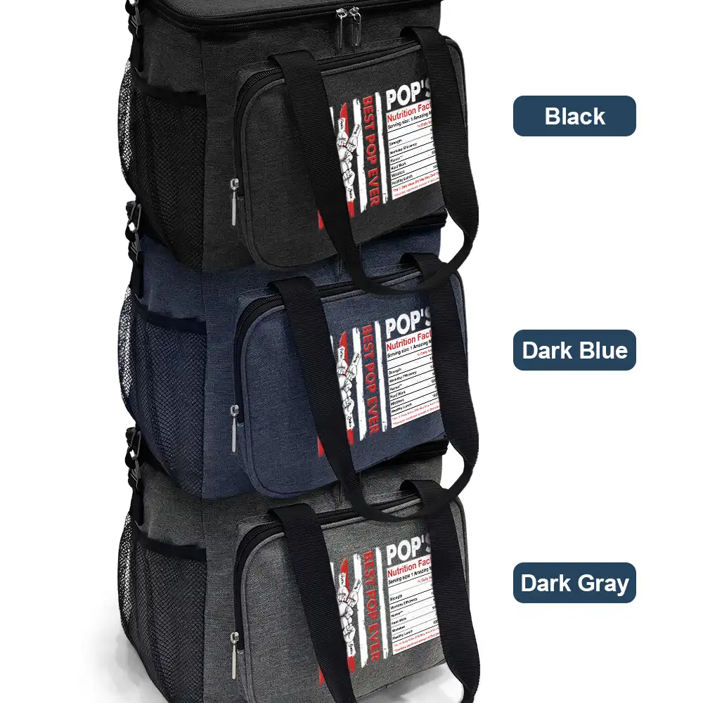 Dad's Nutrition Facts - Personalized Lunch Bag, Cooling Tote - Image 3