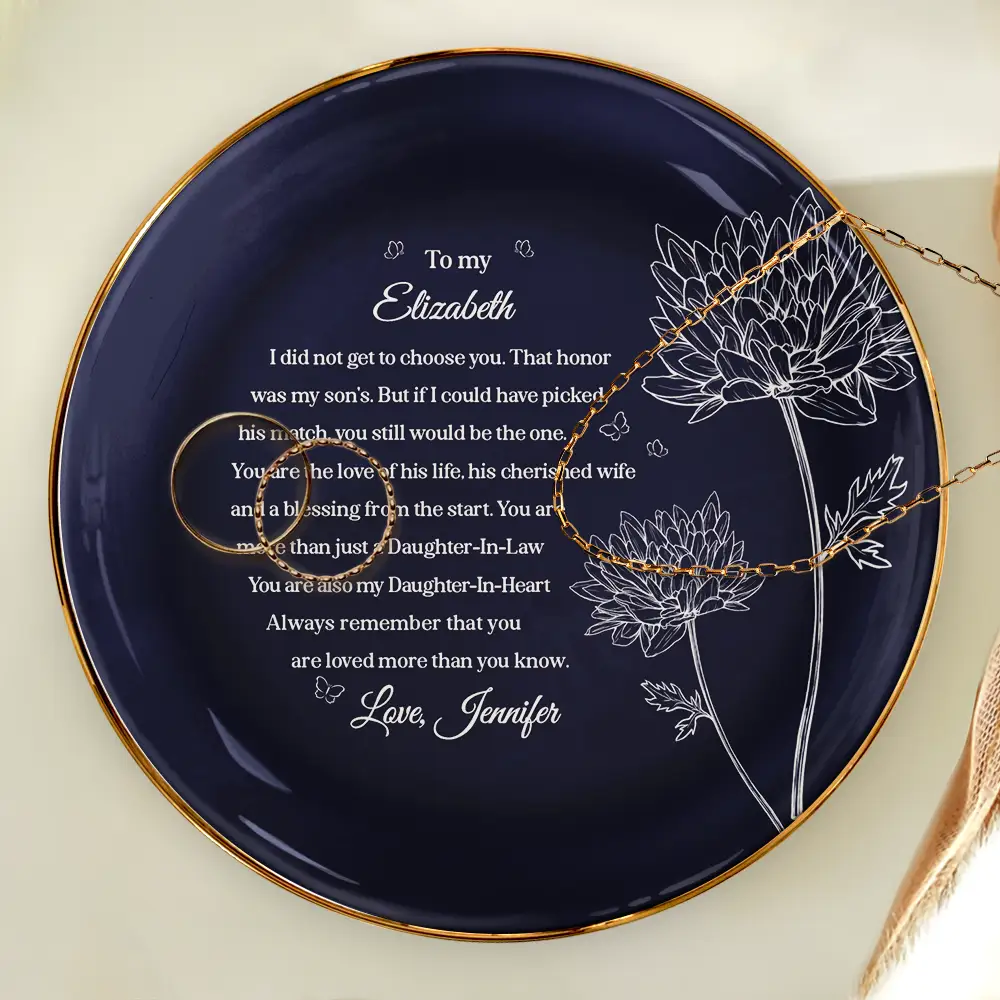 Daughter-In-Law You Are Also My Daughter-In-Heart - Personalized Ring Dish - Image 4