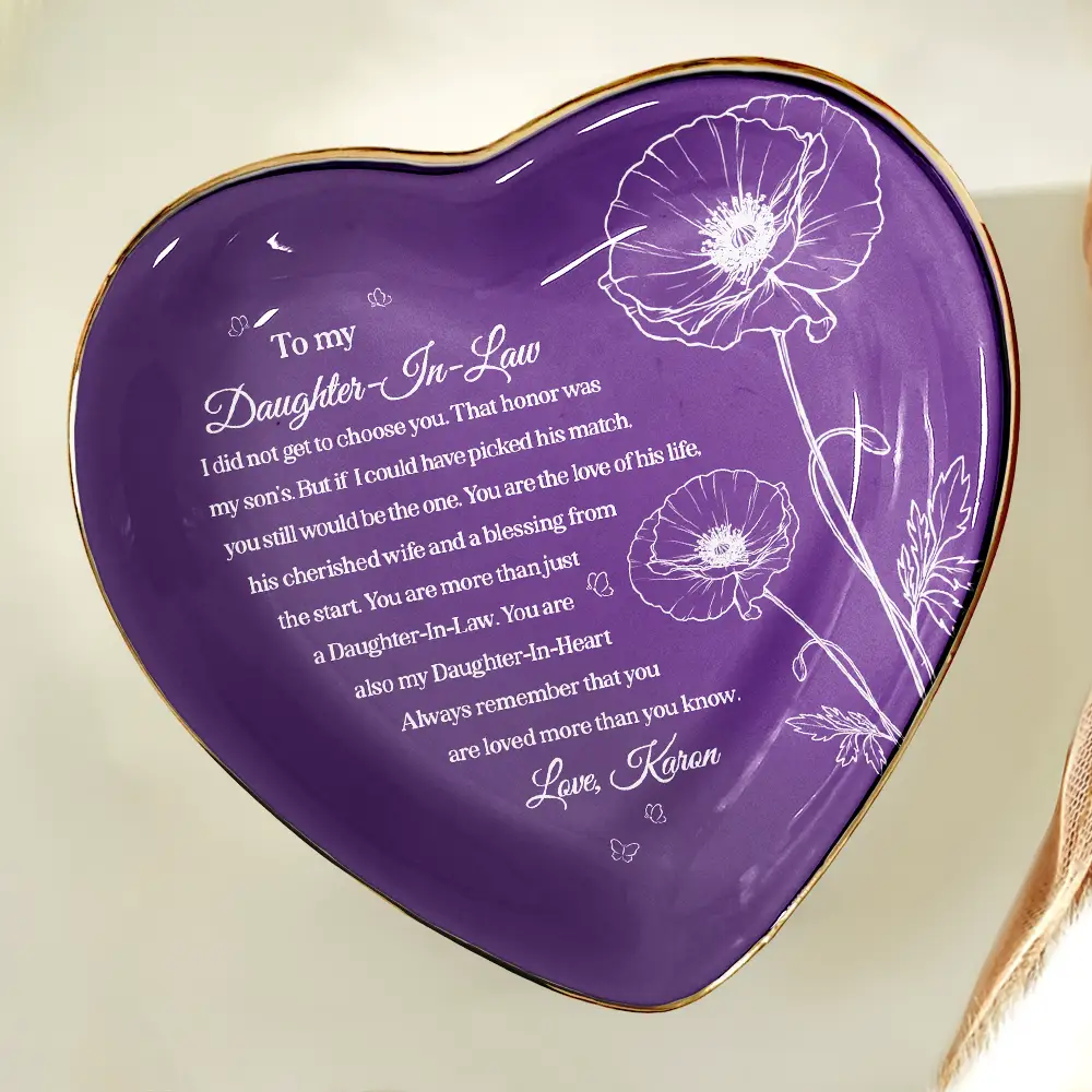 Daughter-In-Law You Are Also My Daughter-In-Heart - Personalized Ring Dish - Image 5