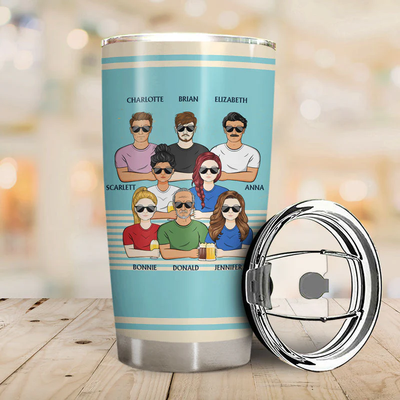 Dear Dad Great Job I'm Awesome Thank You Retro - Father Gift - Personalized Custom Tumbler - Image 2