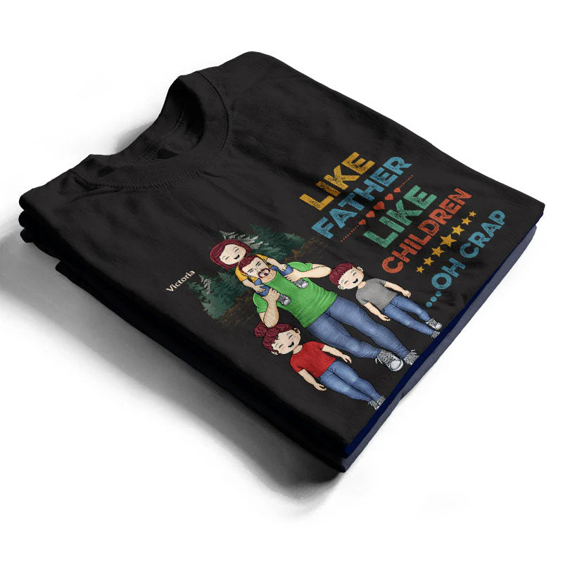 Dear Dad Great Job We're Awesome Thank You - Gift For Father And Grandpa - Personalized Custom T Shirt - Image 2