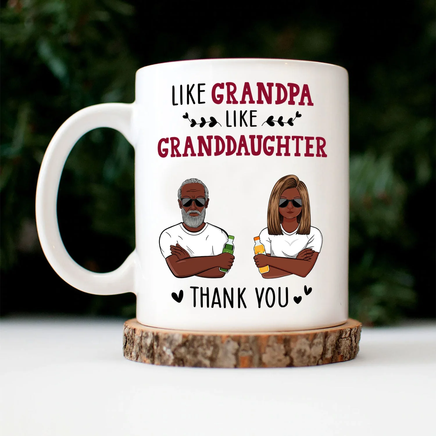 Dear Dad, Mom Great Job - Birthday, Loving Gift For Mother, Grandma, Grandmother, Father, Grandpa, Grandfather - Personalized Custom Mug - Image 3