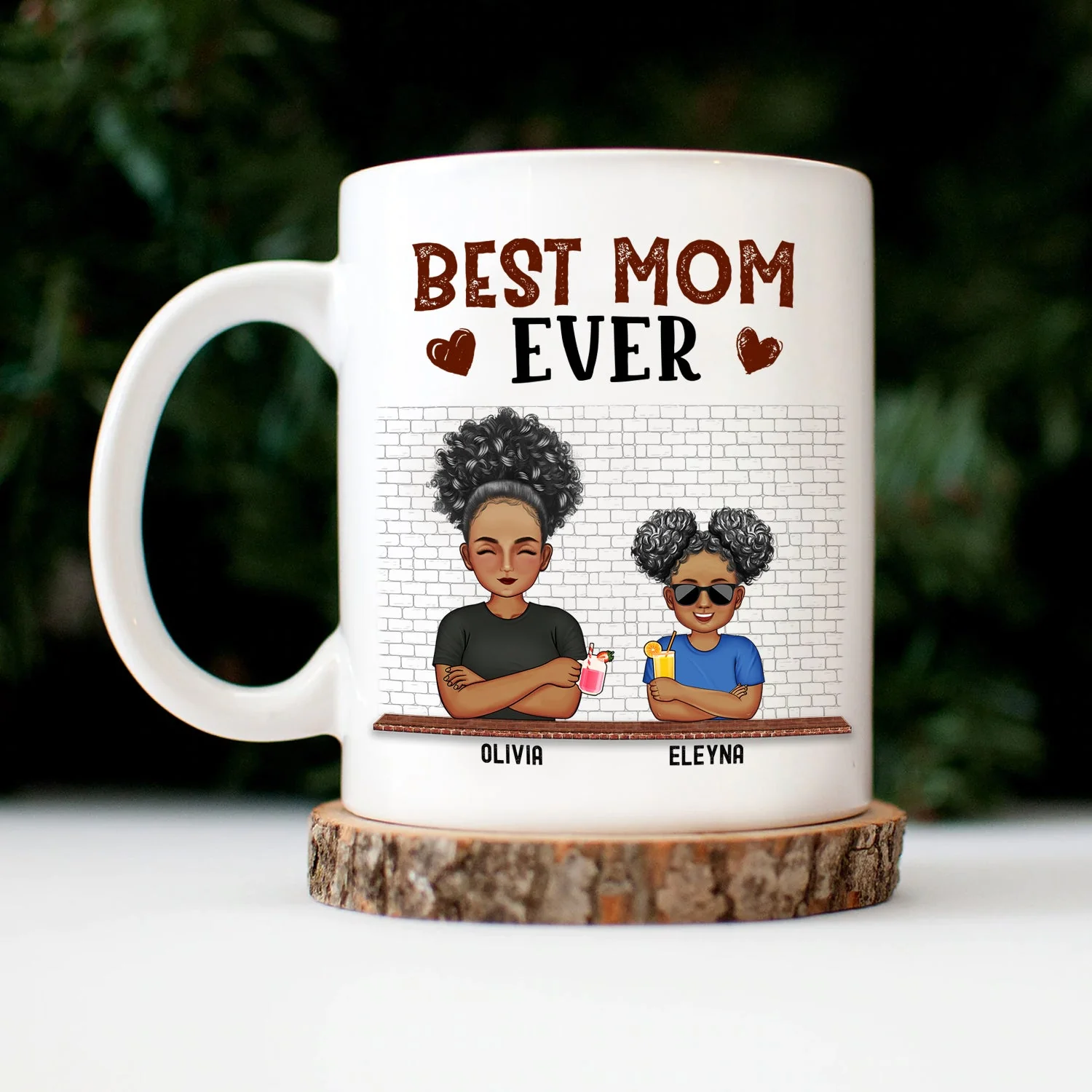 Dear Mom Great Job We're Awesome Thank You - Birthday, Loving Gift For Mommy, Mother, Grandma, Grandmother - Personalized Custom Mug - Image 3