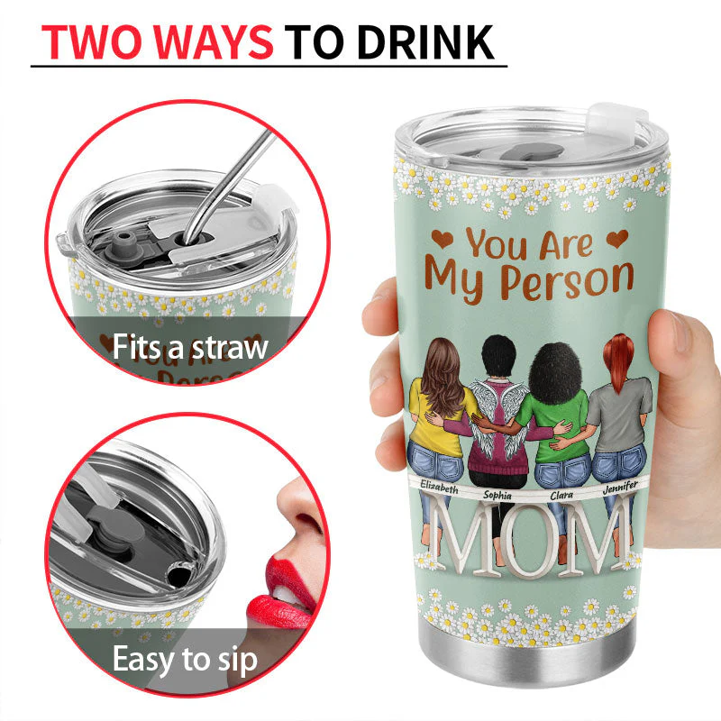 Dear Mom Thank You For Teaching Me How To Be Strong - Mother Gift - Personalized Custom Tumbler - Image 4