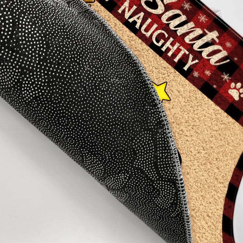 Dear Santa Define Naughty Christmas Dog - Christmas Gift For Dog Lovers - Personalized Custom Doormat - Image 3
