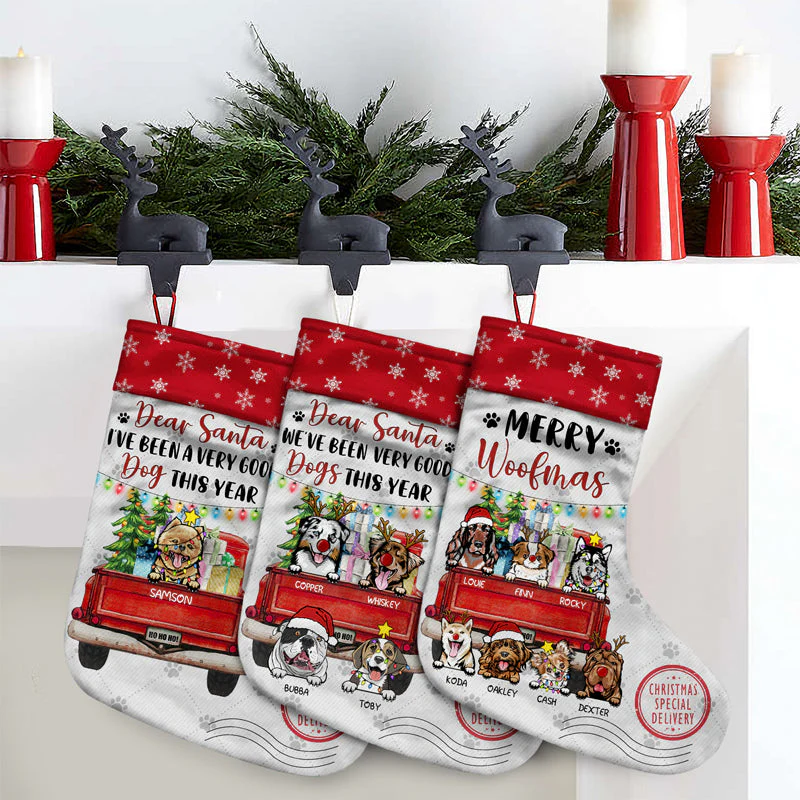 Dear Santa We've Been Very Good Dogs This Year - Gift For Dog Lovers - Personalized Custom Christmas Stocking - Image 3