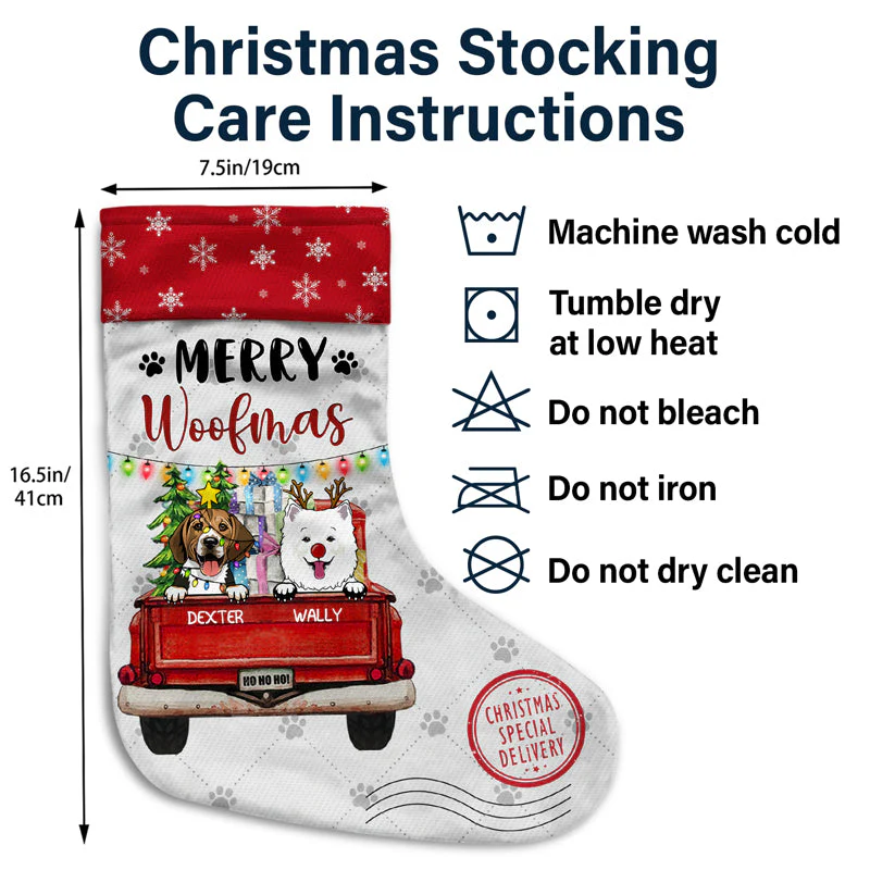 Dear Santa We've Been Very Good Dogs This Year - Gift For Dog Lovers - Personalized Custom Christmas Stocking - Image 4