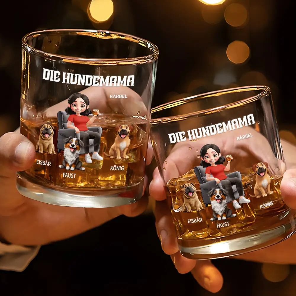 Der Hundepapa - Personalisiertes Whiskyglas - Image 3