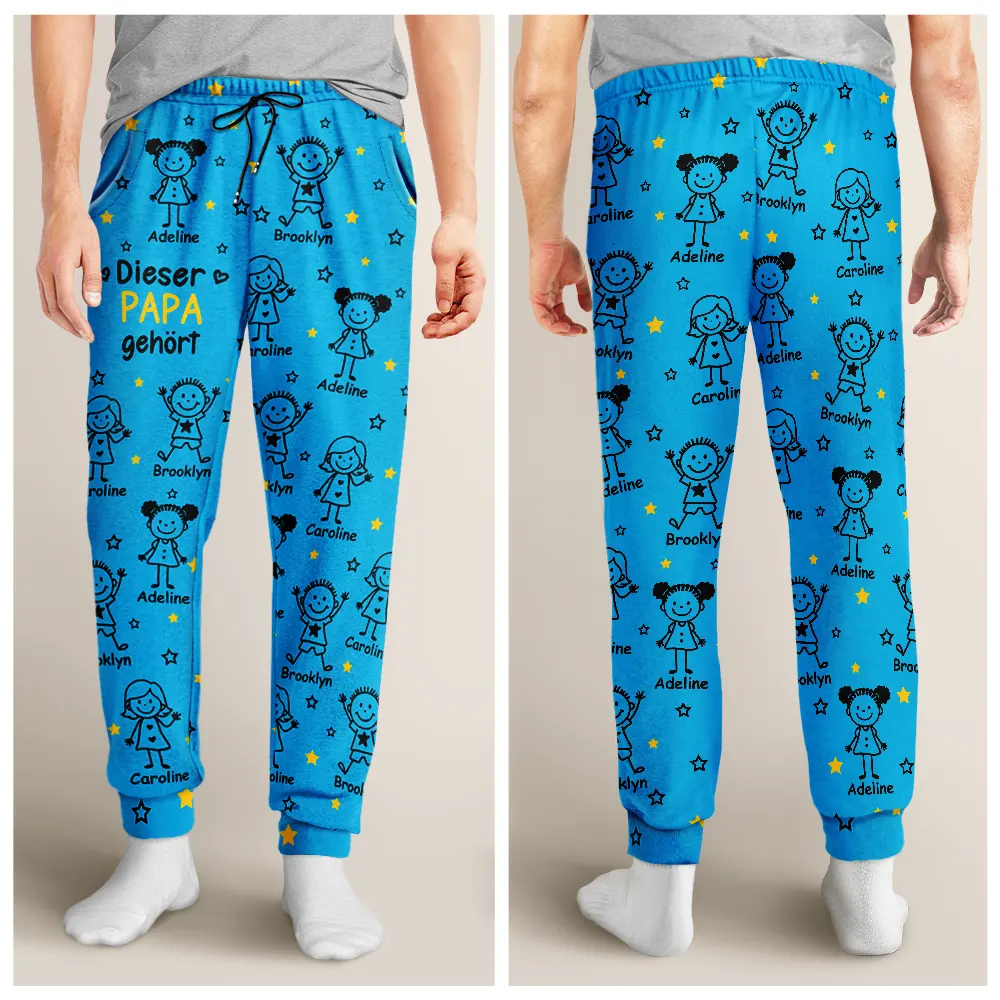 Dieser Großvater Diese Großmutter Dieser Vater Diese Mutter Gehört - Personalisiertes Pyjamahose - Image 4