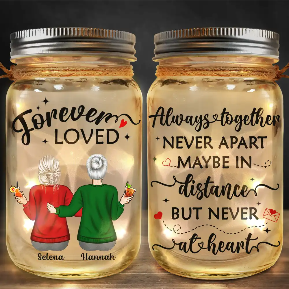 Distance Means So Little When Someone Means So Much - Personalized Mason Jar Light - Image 2