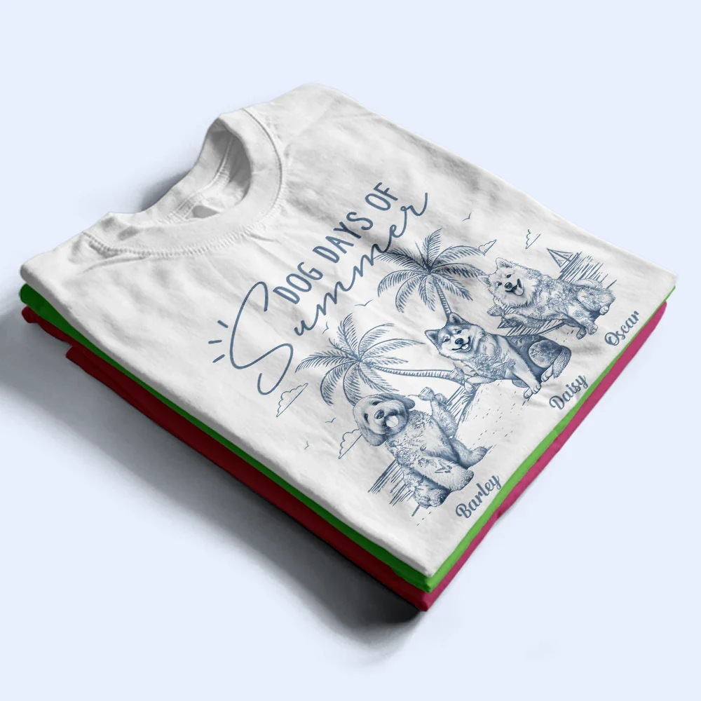 Dog Days Of Summer - Personalized T Shirt - Image 2