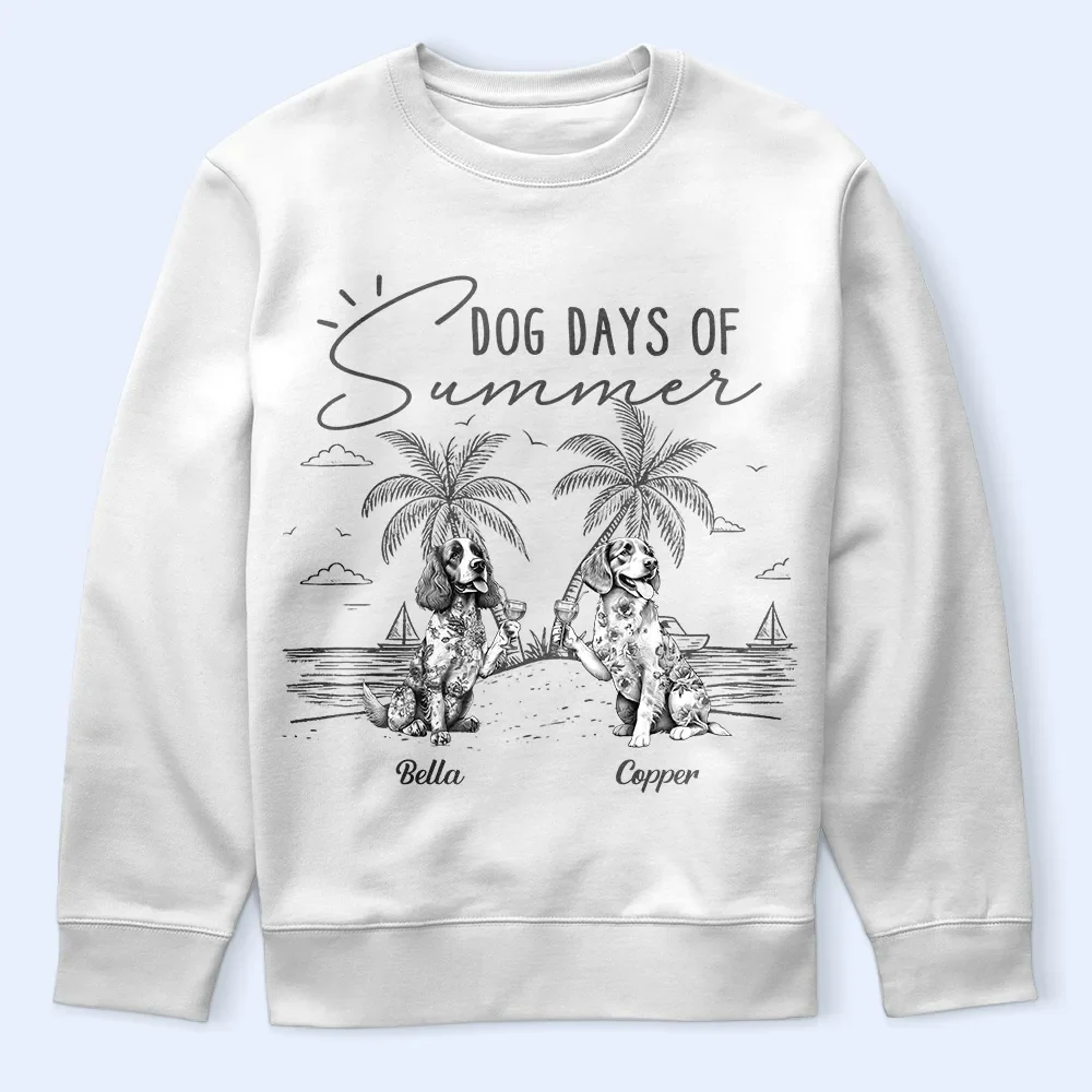 Dog Days Of Summer - Personalized T Shirt - Image 5