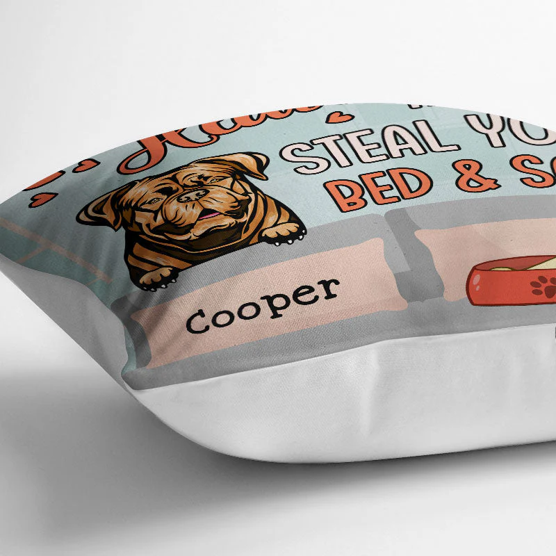 Dog I Steal Your Bed & Sofa - Personalized Custom Pillow - Image 3
