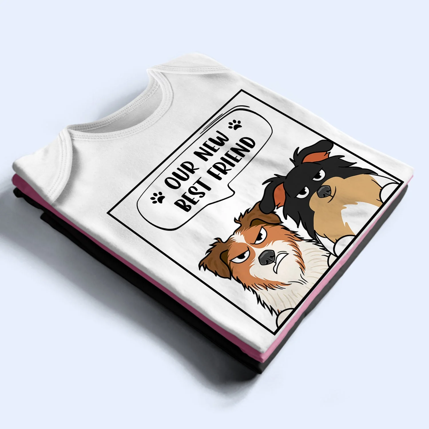 Dog Lovers New Best Friends - Gift For Baby, Baby Shower, New Born - Personalized Baby Onesie - Image 3