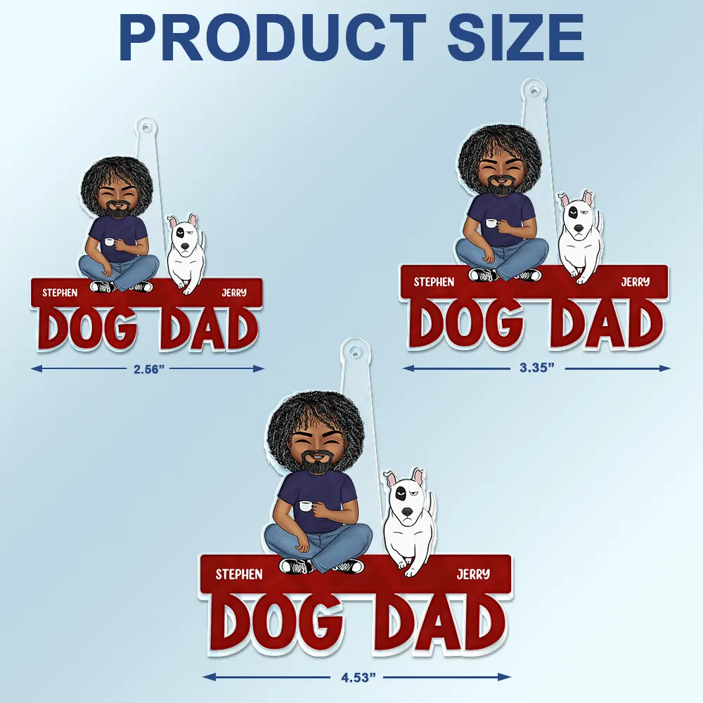 Dog Mom Dog Dad Funny Go Forward Pet - Personalized Acrylic Car Hanger - Image 4