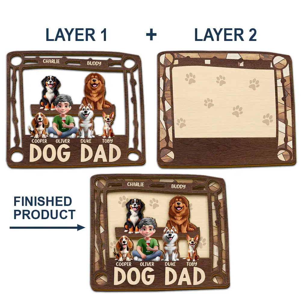Dog Mom Dog Dad - Personalized Custom Shaped Car Visor Clip - Image 5