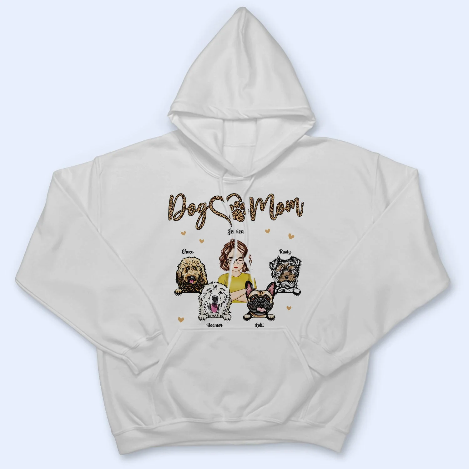 Dog Mom - Gift For Dog Lovers - Personalized T Shirt - Image 4