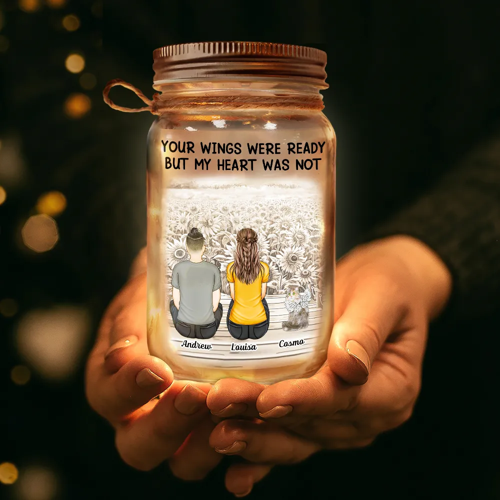 Dog Mom Your Light Will Always Shine In My Heart - Personalized Mason Jar Light - Image 3