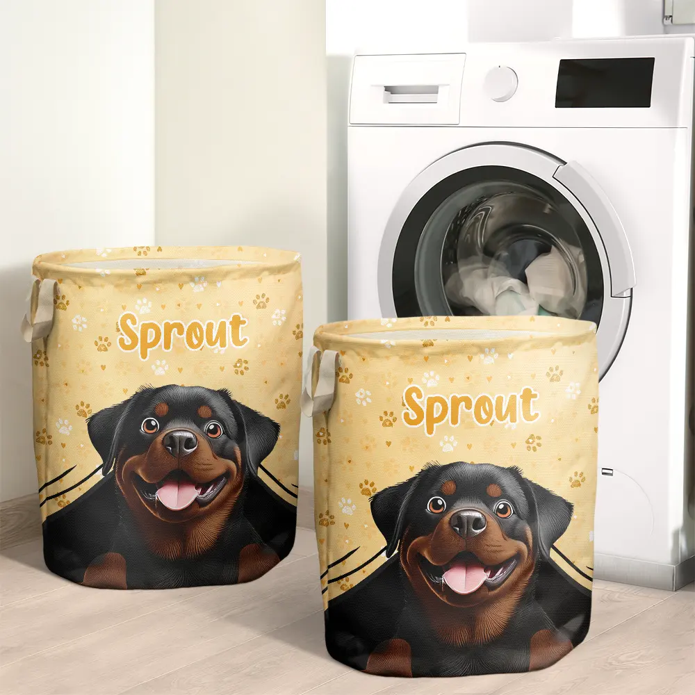 Dog Toys - Personalized Laundry Basket, Storage Basket - Image 2