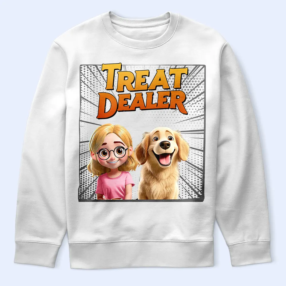 Dog Treat Dealer 3D Effect - Personalized T Shirt - Image 5